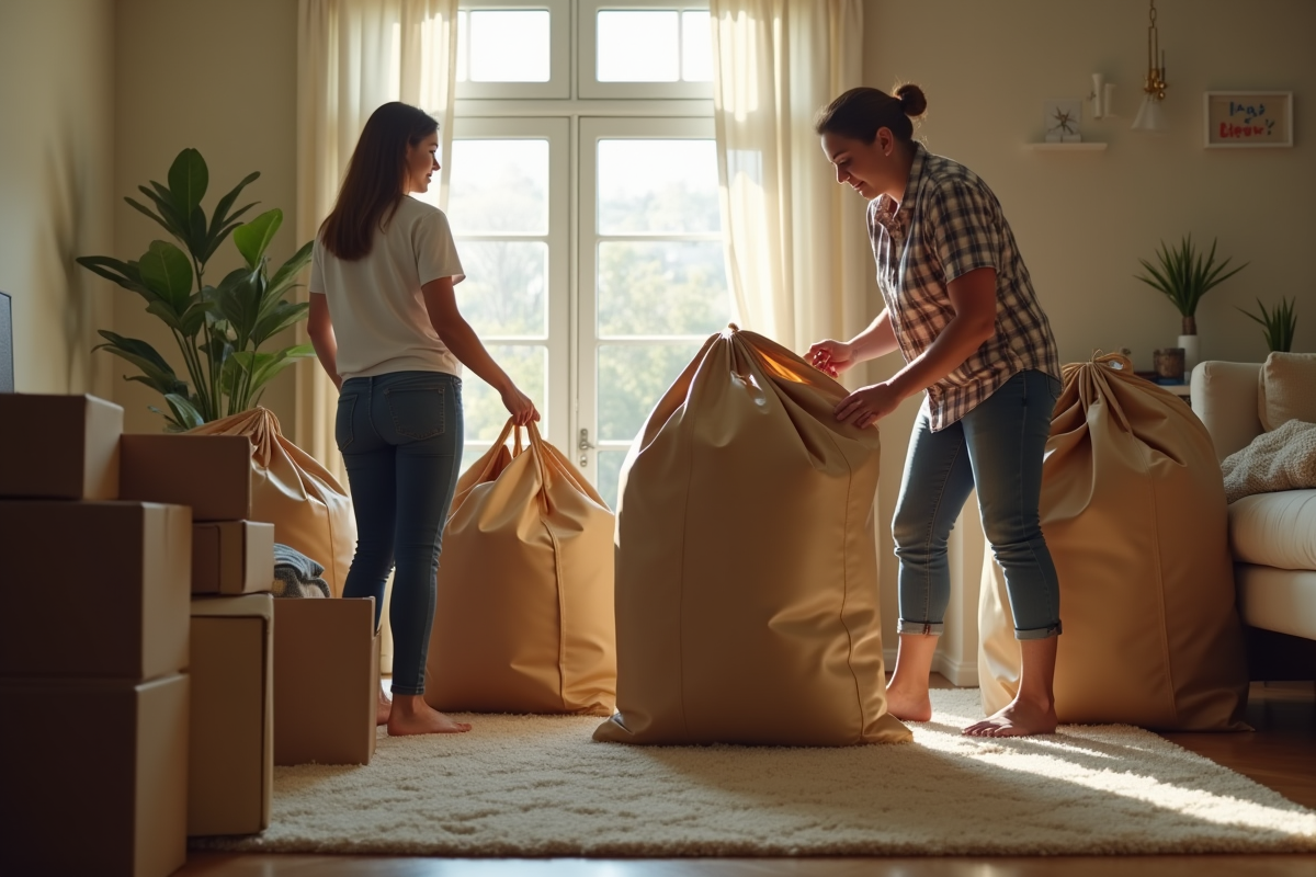 déménagement cartons