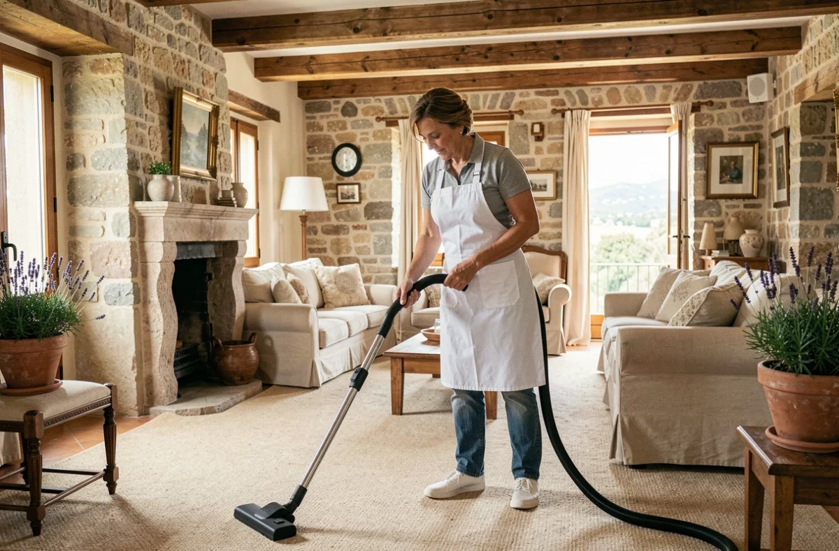Service de ménage à domicile dans une maison de style provençal à Mandelieu-la-Napoule
